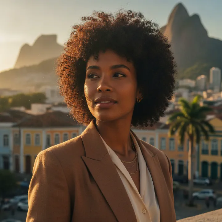 Retrato de mulher negra brasileira
